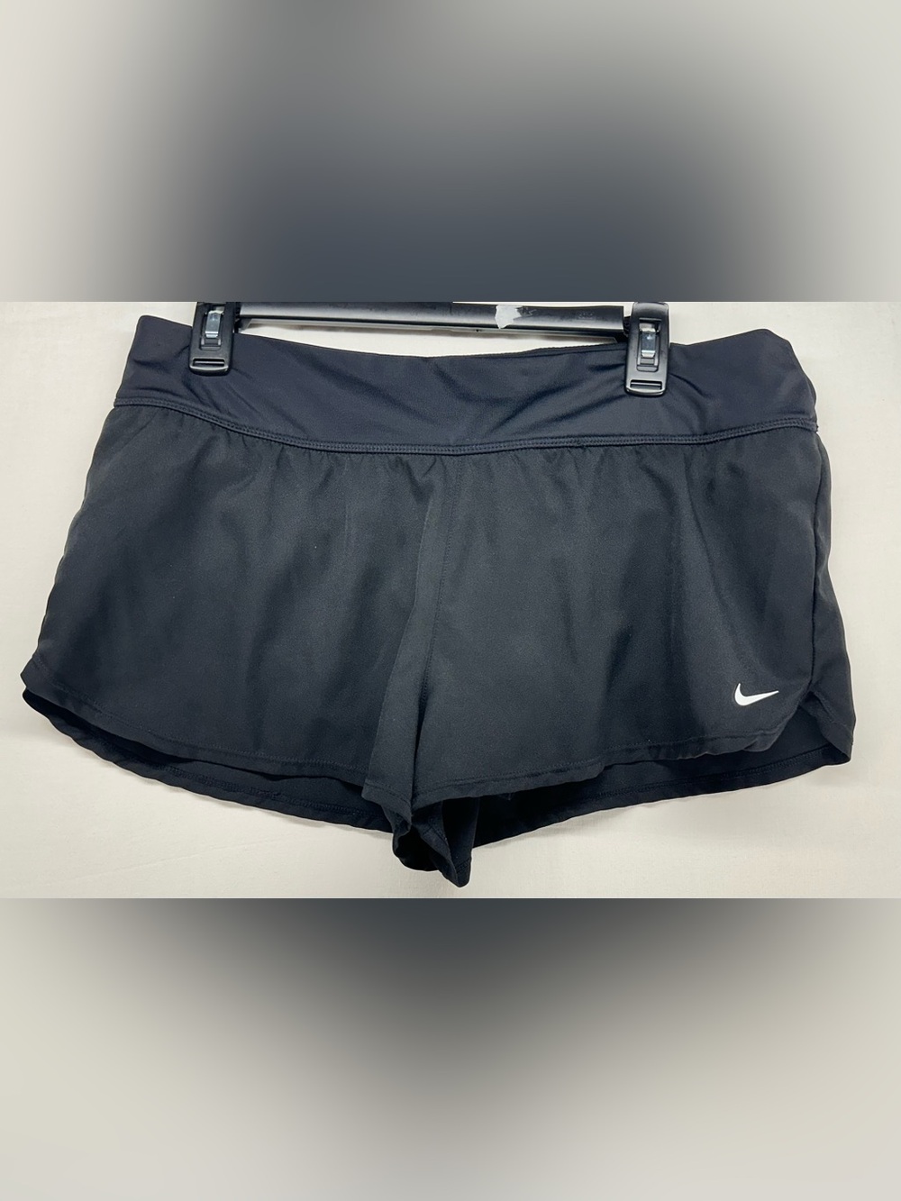Nike Dri Fit Running Shorts Women's Size Large Black Lined